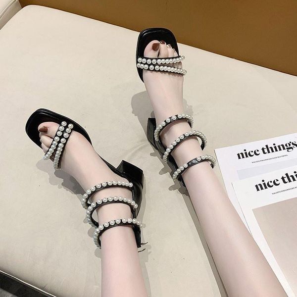 med clear heels female sandal 2021 summer comfort shoes for women open toe medium girls pearl fashion beige block peep casua sandals, Black
med clear heels female sandal 2021 summer comfort shoes for women open toe medium girls pearl fashion beige block peep casua sandals, Black