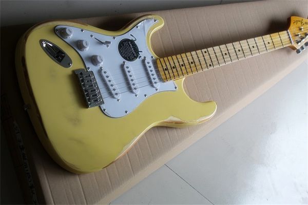 flyoung st left hand electric guitar milk yellow left-handed special imitation old model can be changed and customized as required
flyoung st left hand electric guitar milk yellow left-handed special imitation old model can be changed and customized as required