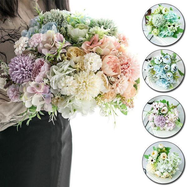 decorative flowers & wreaths artificial hydrangea silk bouquet for decoration camellia peony rose wedding home diy decor fake flower white
decorative flowers & wreaths artificial hydrangea silk bouquet for decoration camellia peony rose wedding home diy decor fake flower white