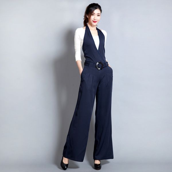 women's jumpsuits & rompers long womens jumpsuit elegant casual halter straps wide leg pant female loose office overall plus size, Black;white
women's jumpsuits & rompers long womens jumpsuit elegant casual halter straps wide leg pant female loose office overall plus size, Black;white