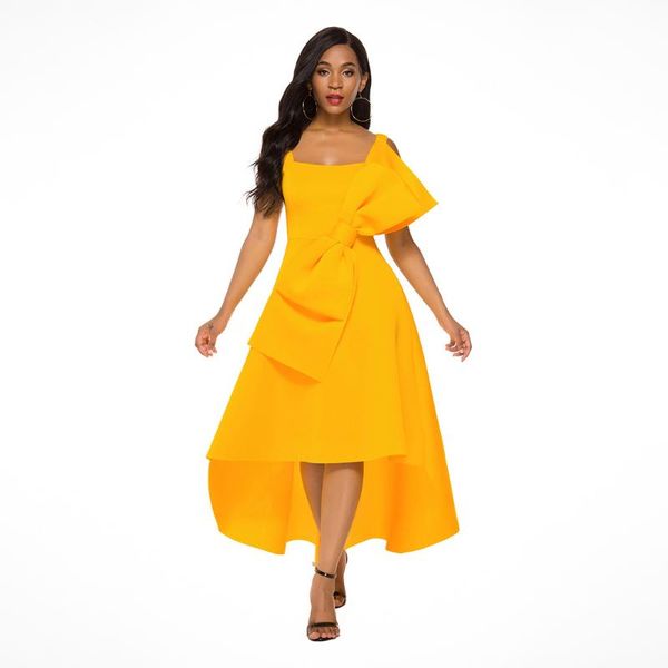 casual dresses yellow dress evening party women elegant irregular flare bow tie sleeveless night club long maxi for 2021, Black;gray
casual dresses yellow dress evening party women elegant irregular flare bow tie sleeveless night club long maxi for 2021, Black;gray