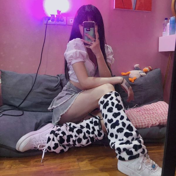 socks & hosiery women plush cow pattern leg warmers big sock high harajuku student jk pile loose winter autumn warm thick sleeve, Black;white
socks & hosiery women plush cow pattern leg warmers big sock high harajuku student jk pile loose winter autumn warm thick sleeve, Black;white