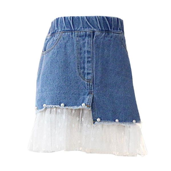 skirts casual mesh splicing kids girls comfortable personality pocket pearls elastic summer children denim short skirt, Blue
skirts casual mesh splicing kids girls comfortable personality pocket pearls elastic summer children denim short skirt, Blue