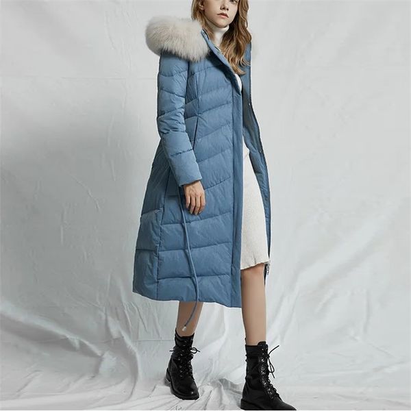 winter women solid thick warm white duck down coat female real fur collar casual outerwears ladys a-line parkas 210519, Black
winter women solid thick warm white duck down coat female real fur collar casual outerwears ladys a-line parkas 210519, Black