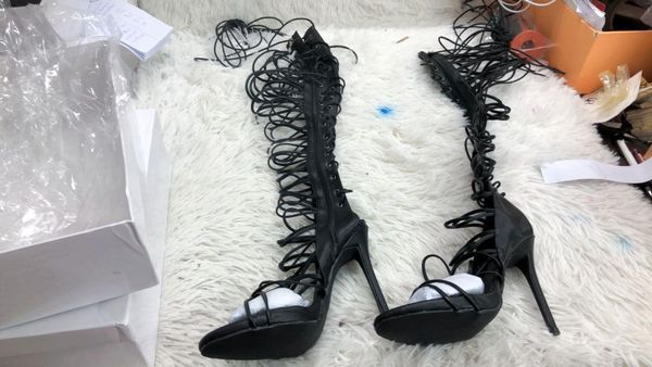 boots woman gladiator long sandals female cuts out thin heel summer boot shiny strappy black gold cross tie knee high heels
boots woman gladiator long sandals female cuts out thin heel summer boot shiny strappy black gold cross tie knee high heels