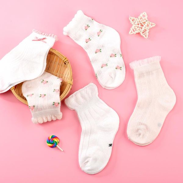 spring summer babies cotton cartoon baby girl fairy lace clothes thin section cute children's socks for children kids, Pink;yellow
spring summer babies cotton cartoon baby girl fairy lace clothes thin section cute children's socks for children kids, Pink;yellow