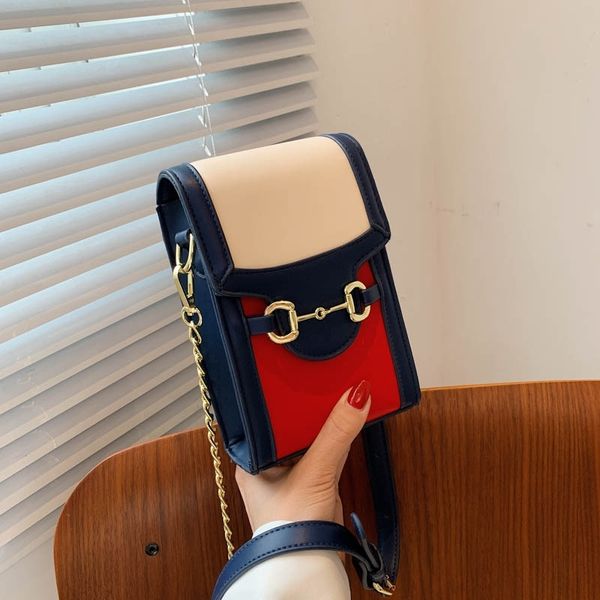 fashion mobile phone bag new lock chain small contrast color single shoulder messenger bag female purse sale
fashion mobile phone bag new lock chain small contrast color single shoulder messenger bag female purse sale
