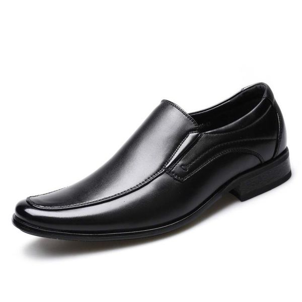 dress shoes men leather big size man derby slip-on male formal men's business, Black
dress shoes men leather big size man derby slip-on male formal men's business, Black