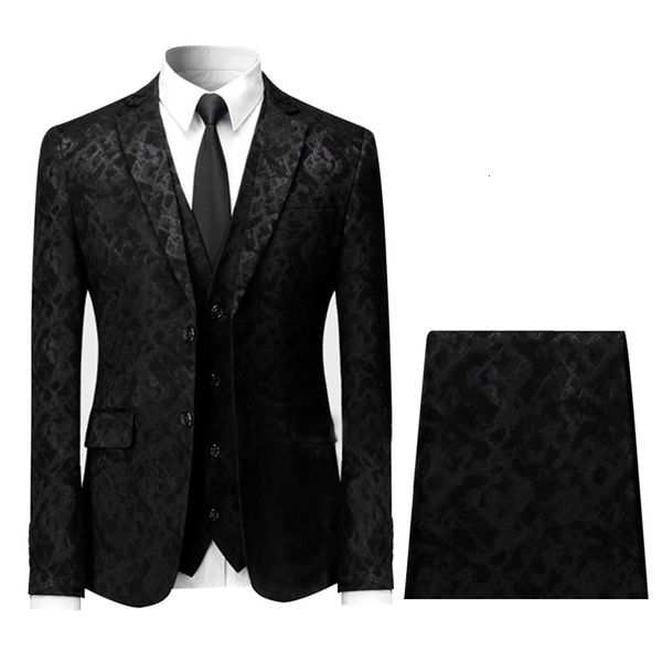 men's suits & blazers yunclos 3 pcs jacquard single breasted business tuexdos casual slim fit men suit wedding party dress r1p4, White;black
men's suits & blazers yunclos 3 pcs jacquard single breasted business tuexdos casual slim fit men suit wedding party dress r1p4, White;black