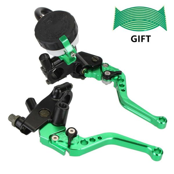 motorcycle brakes 7/8" 22mm 125-400cc green adjustable brake clutch levers master cylinder reservoir set d40
motorcycle brakes 7/8" 22mm 125-400cc green adjustable brake clutch levers master cylinder reservoir set d40