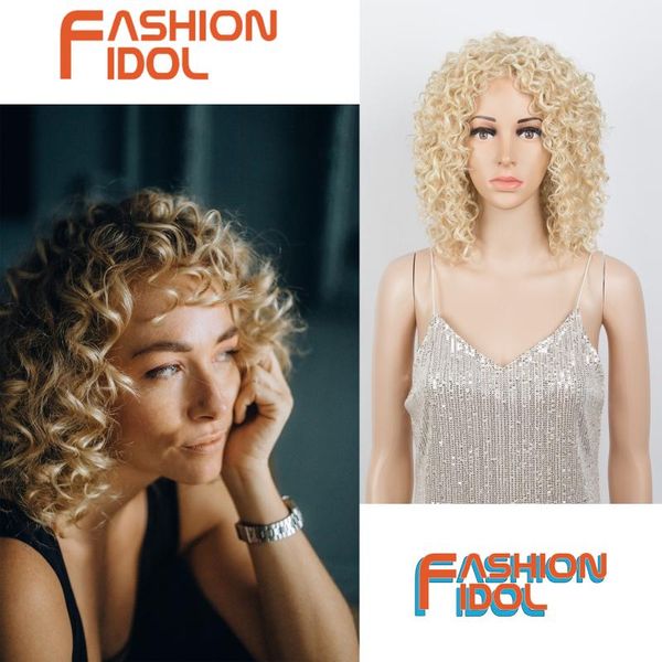 synthetic wigs light blonde afro wig middle part cosplay short kinky curly hair 12 inch african 613 for white women fashion idol, Black
synthetic wigs light blonde afro wig middle part cosplay short kinky curly hair 12 inch african 613 for white women fashion idol, Black