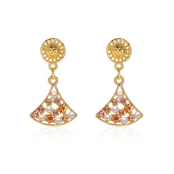 ins fan pendant earrings women's shell pearl earrings vintage ginkgo crystal earrings, Golden;silver
ins fan pendant earrings women's shell pearl earrings vintage ginkgo crystal earrings, Golden;silver