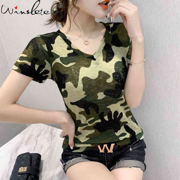 women's t-shirt summer korean clothes print camouflage girl fashion women short tees casual bottoming 2021 t14008a iour, White
women's t-shirt summer korean clothes print camouflage girl fashion women short tees casual bottoming 2021 t14008a iour, White
