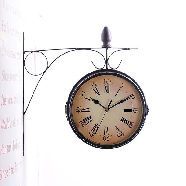 wall clocks creative mediterranean wrought iron double-sided mute home furnishing decoration european ornaments
wall clocks creative mediterranean wrought iron double-sided mute home furnishing decoration european ornaments