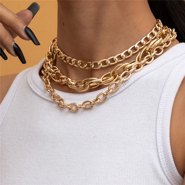 geometric cross twist chains necklace sets retro multi layer alloy clavicle chain for women hip hop gold collarbone necklaces jewelry set, Silver
geometric cross twist chains necklace sets retro multi layer alloy clavicle chain for women hip hop gold collarbone necklaces jewelry set, Silver