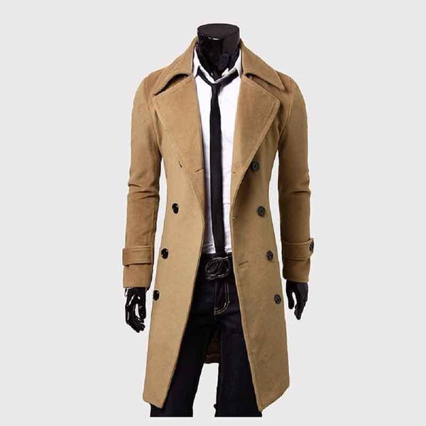 men's wool & blends imcute thick double-breasted woolen coat winter street fashion slim long business office temperament jacket 3xl, Black
men's wool & blends imcute thick double-breasted woolen coat winter street fashion slim long business office temperament jacket 3xl, Black