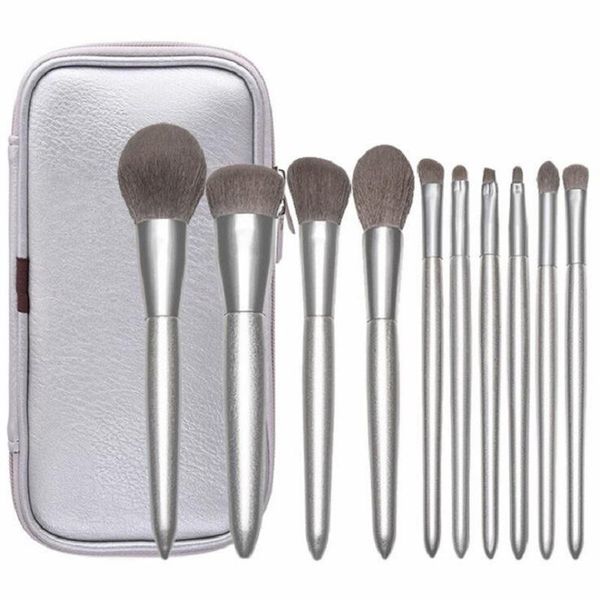 makeup brushes 10 pcs silver professional fluffy soft powder eye shadow eyelash blush highlight cosmetic compensator tools
makeup brushes 10 pcs silver professional fluffy soft powder eye shadow eyelash blush highlight cosmetic compensator tools