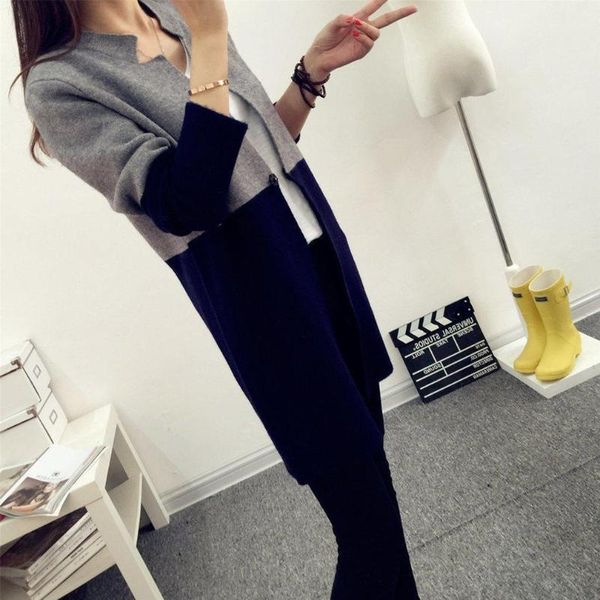 women's sweaters patchwork sweater coat shirts panelled slim-fit overcoat comfortable and soft elegant generous, White;black
women's sweaters patchwork sweater coat shirts panelled slim-fit overcoat comfortable and soft elegant generous, White;black