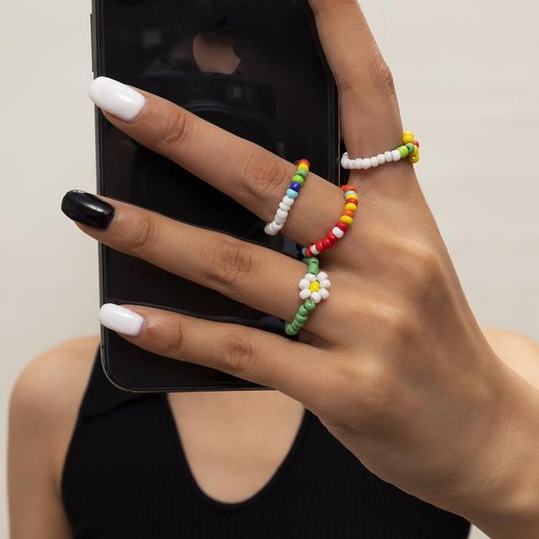 wedding rings 4pcs/set korean colorful bohemia small flower set for women girls handmade rice beads geometric round ring beach jewelry, Slivery;golden
wedding rings 4pcs/set korean colorful bohemia small flower set for women girls handmade rice beads geometric round ring beach jewelry, Slivery;golden