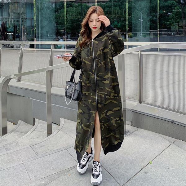 women plus size loose long outfit camouflage hooded cardigan winter thick warm open stitch women's jackets, Black;brown
women plus size loose long outfit camouflage hooded cardigan winter thick warm open stitch women's jackets, Black;brown