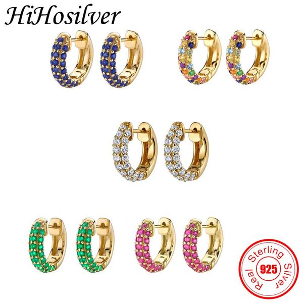 hoop & huggie hihosilver real 925 sterling silver earrings for women crystal gold color jewelry wedding gift girl hh21006, Golden;silver
hoop & huggie hihosilver real 925 sterling silver earrings for women crystal gold color jewelry wedding gift girl hh21006, Golden;silver