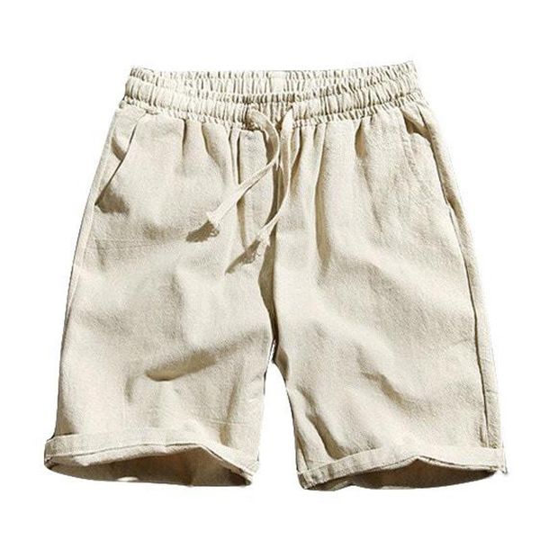men's shorts mens summer cotton linen solid drawstrings waist short pants casual ks-, White;black
men's shorts mens summer cotton linen solid drawstrings waist short pants casual ks-, White;black