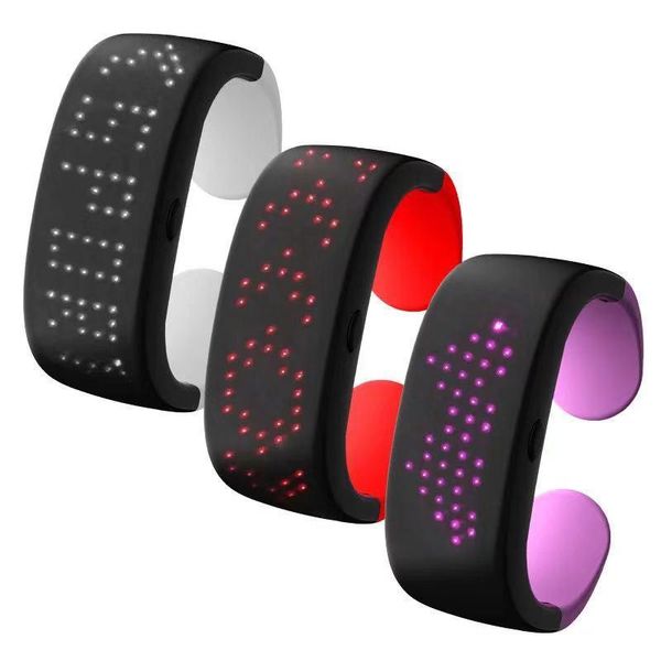 party decoration led bangle glow in the dark magic flash wrist bracelet with lights for luminous christmas decor supplies
party decoration led bangle glow in the dark magic flash wrist bracelet with lights for luminous christmas decor supplies