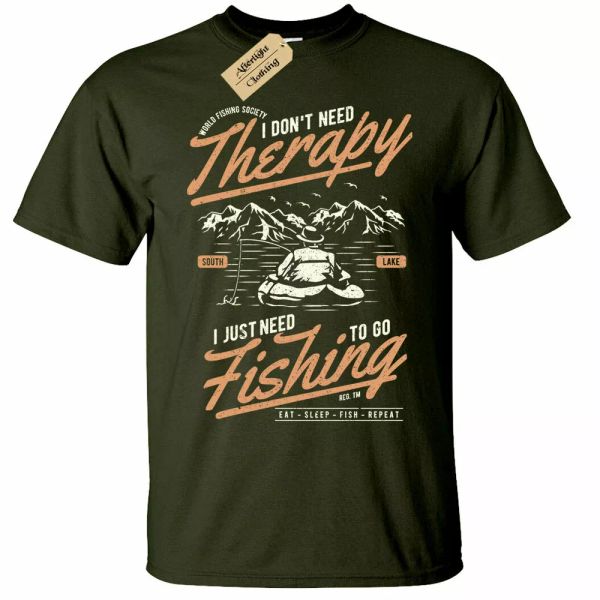only need to go fishing t-shirt man fisherman fishing therapy eat sleep fish, White;black
only need to go fishing t-shirt man fisherman fishing therapy eat sleep fish, White;black