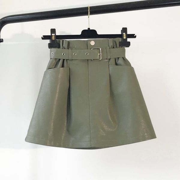 skirts 2021 arrival autumn winter pu leather womens high waist a-line faux short skirt, Black
skirts 2021 arrival autumn winter pu leather womens high waist a-line faux short skirt, Black