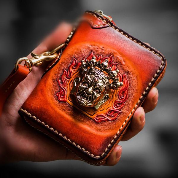 card holders mini purse men's short zipper wallet ladies retro genuine leather holder bag coin purses male female brown wallets, Brown;gray
card holders mini purse men's short zipper wallet ladies retro genuine leather holder bag coin purses male female brown wallets, Brown;gray