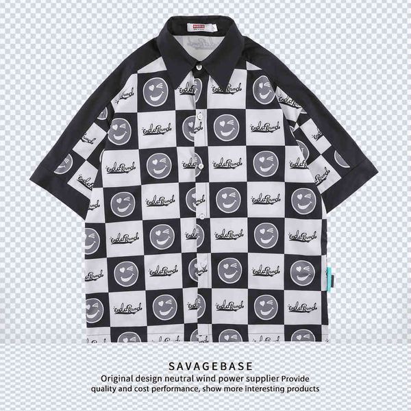 fashion brand men's new hawaiian flower shirt color contrast graffiti smiley face printing high street hong kong style short sleeve shi, White;black
fashion brand men's new hawaiian flower shirt color contrast graffiti smiley face printing high street hong kong style short sleeve shi, White;black