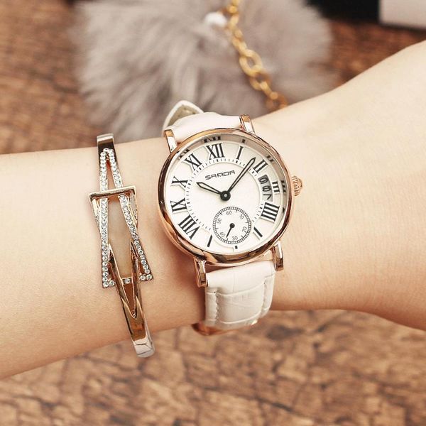 wristwatches watch women's calendar korean leather strap quartz simple 30meter waterproof fashion student gift female clock, Slivery;brown
wristwatches watch women's calendar korean leather strap quartz simple 30meter waterproof fashion student gift female clock, Slivery;brown