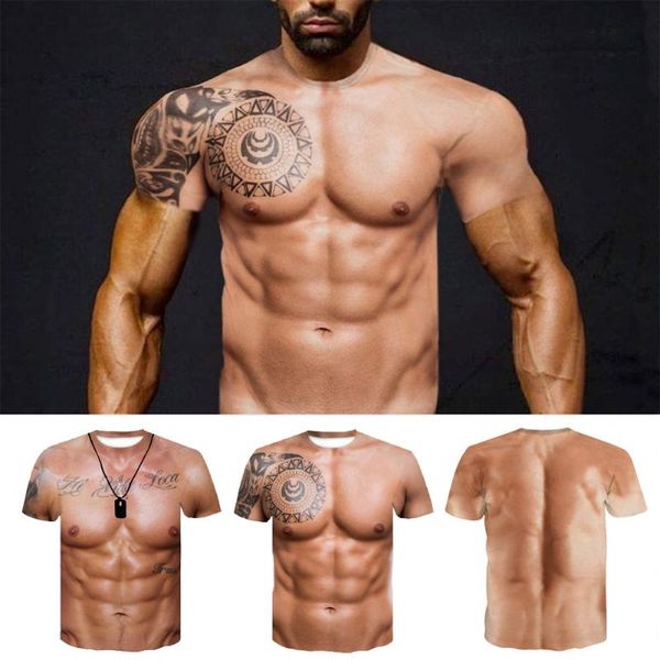muscle man printed 3d t-shirt round neck short sleeve men casual creative print crewneck funny t-shirts personality men's, White;black
muscle man printed 3d t-shirt round neck short sleeve men casual creative print crewneck funny t-shirts personality men's, White;black