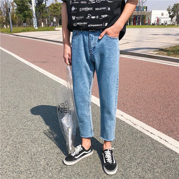 summer jeans mens slim fashion washed solid color casual straight jeans pants men streetwear wild hip hop denim trousers mens, Blue
summer jeans mens slim fashion washed solid color casual straight jeans pants men streetwear wild hip hop denim trousers mens, Blue