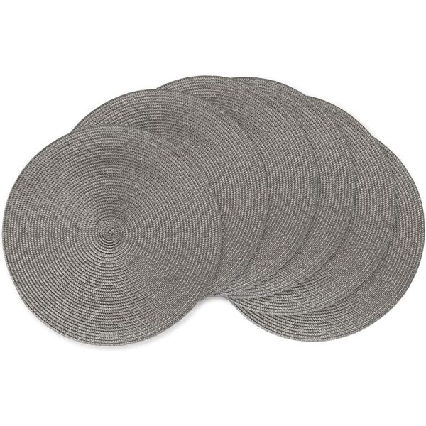 mats & pads round braided placemats kitchen table for dining tables polypropylene woven heat resistant place 6 pcs
mats & pads round braided placemats kitchen table for dining tables polypropylene woven heat resistant place 6 pcs