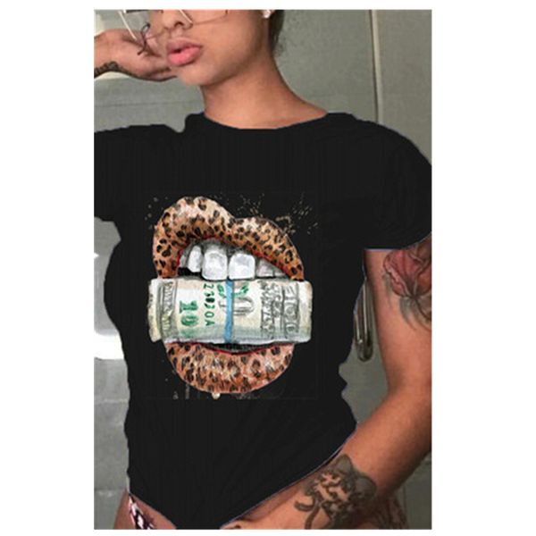 women bite the dollar t-shirts fashion trend high street short sleeve tees designer female round neck hip hop casual tshirts clothing, White
women bite the dollar t-shirts fashion trend high street short sleeve tees designer female round neck hip hop casual tshirts clothing, White