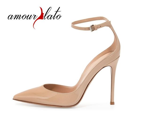 amourplato women's 100mm high heel pointed toe ankle strap pumps ladies patent low collar cut out party wedding dress shoes, Black
amourplato women's 100mm high heel pointed toe ankle strap pumps ladies patent low collar cut out party wedding dress shoes, Black