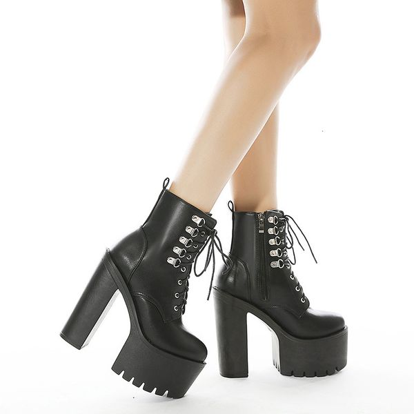 boots thick women's high heels patent leather ankle boots round toe with zipper little gothic shoescf5 as65, Black
boots thick women's high heels patent leather ankle boots round toe with zipper little gothic shoescf5 as65, Black