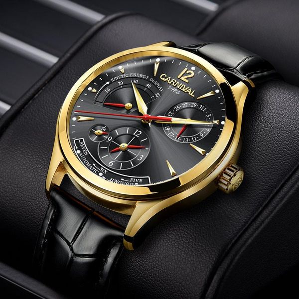 wristwatches carnival business men's fashion multifunctional luminous hands waterproof calendar 24 hours leather automatic mechanical w, Slivery;brown
wristwatches carnival business men's fashion multifunctional luminous hands waterproof calendar 24 hours leather automatic mechanical w, Slivery;brown