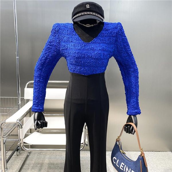 women's sweaters brand original design 2021 exquisite relief slim fit t-shirt light mature style v-neck long sleeve short bottomed top, White;black
women's sweaters brand original design 2021 exquisite relief slim fit t-shirt light mature style v-neck long sleeve short bottomed top, White;black