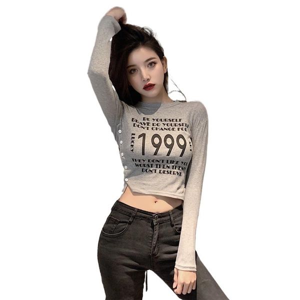 women's t-shirt 1999 navel bare spring/summer 2021 korean alphabet slim white round neck bottoming shirt clothing
women's t-shirt 1999 navel bare spring/summer 2021 korean alphabet slim white round neck bottoming shirt clothing
