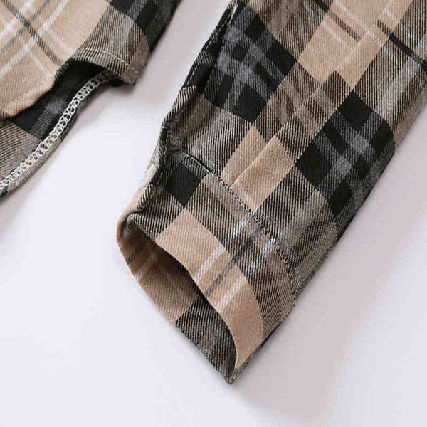 qeils women spring autumn 2021 plaid irregular split joint blouse new lapel long sleeve loose fit shirt fashion tide, White
qeils women spring autumn 2021 plaid irregular split joint blouse new lapel long sleeve loose fit shirt fashion tide, White