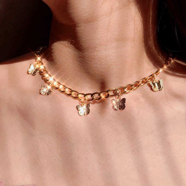 designer necklace korean cute butterfly pendant for women simple gold color clavicle chain fashion jewelry party friendship gift, Silver
designer necklace korean cute butterfly pendant for women simple gold color clavicle chain fashion jewelry party friendship gift, Silver