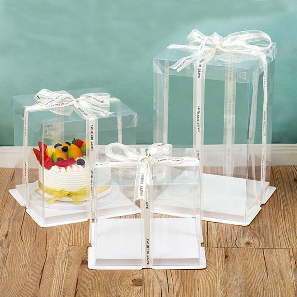 gift wrap diy transparent cake box dessert packaging with lid birthday wedding party holiday pastry package supplies without ribbon
gift wrap diy transparent cake box dessert packaging with lid birthday wedding party holiday pastry package supplies without ribbon