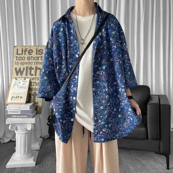 men's casual shirts summer flower fashion printed men streetwear korean loose short-sleeved mens hawaiian -2xl pe5a, White;black
men's casual shirts summer flower fashion printed men streetwear korean loose short-sleeved mens hawaiian -2xl pe5a, White;black
