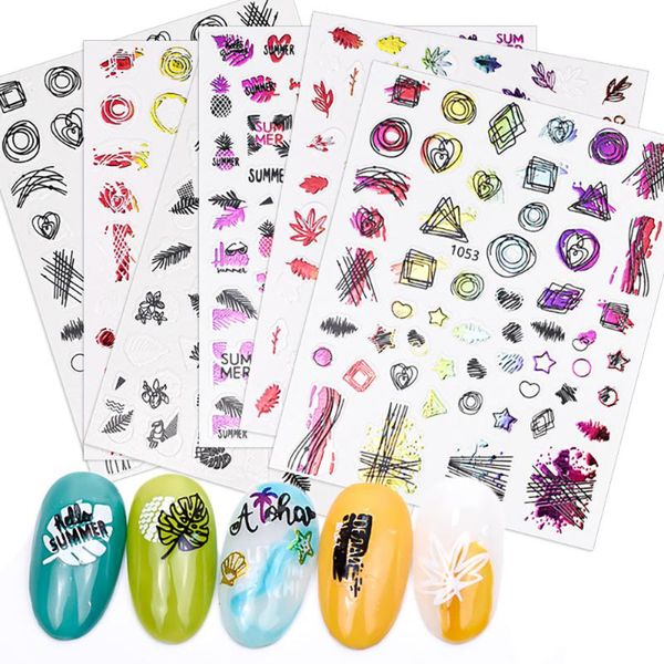 nail art decorations 1 sheet stickers colorful print decoration professional diy accessories 8 colors, Silver;gold
nail art decorations 1 sheet stickers colorful print decoration professional diy accessories 8 colors, Silver;gold