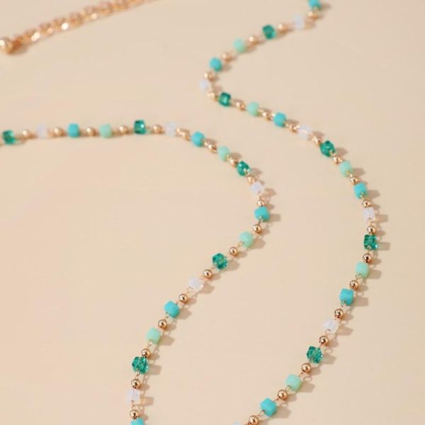 chokers bohemia choker necklace green beaded sugar cube round bead jewelry for women collares para mujer accessories, Golden;silver
chokers bohemia choker necklace green beaded sugar cube round bead jewelry for women collares para mujer accessories, Golden;silver