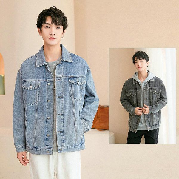 spring denim men's loose korean style trendy all-match young student jacket jackets, Black;brown
spring denim men's loose korean style trendy all-match young student jacket jackets, Black;brown