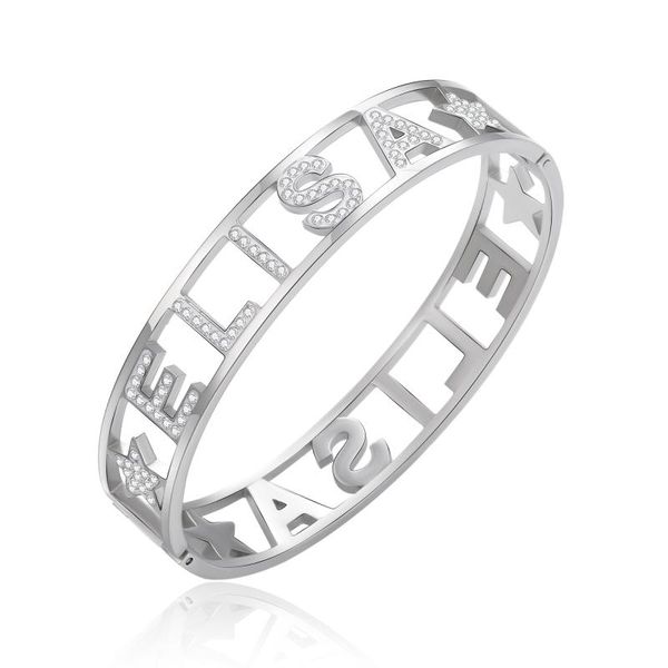 bangle luxury crystal bracelets for women hollow stainless steel name elisa bangles wedding jewelry accessories 2021, Black
bangle luxury crystal bracelets for women hollow stainless steel name elisa bangles wedding jewelry accessories 2021, Black