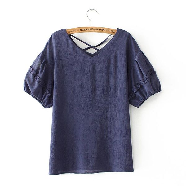 women's t-shirt plus size v-neck simple shirts oversize summer officewear elegant tshirts, White 
women's t-shirt plus size v-neck simple shirts oversize summer officewear elegant tshirts, White